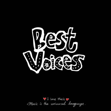 konser poster / yarım yamalak müzik illüstrasyon - vektör