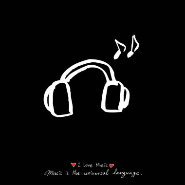 konser poster / yarım yamalak müzik illüstrasyon - vektör