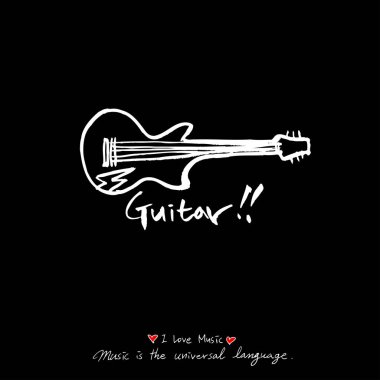 konser poster / yarım yamalak müzik illüstrasyon - vektör