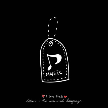 konser poster / yarım yamalak müzik illüstrasyon - vektör