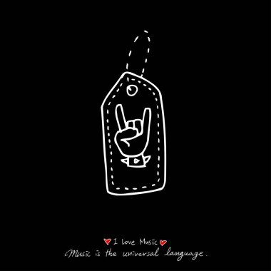 konser poster / yarım yamalak müzik illüstrasyon - vektör