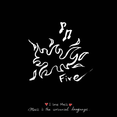 konser poster / yarım yamalak müzik illüstrasyon - vektör