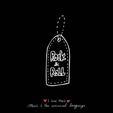 konser poster / yarım yamalak müzik illüstrasyon - vektör