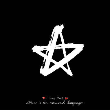 konser poster / yarım yamalak müzik illüstrasyon - vektör