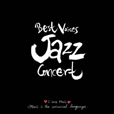 konser poster / yarım yamalak müzik illüstrasyon - vektör