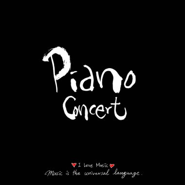 konser poster / yarım yamalak müzik illüstrasyon - vektör