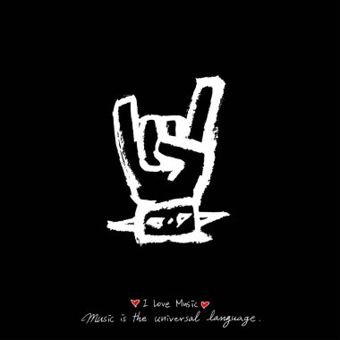 konser poster / yarım yamalak müzik illüstrasyon - vektör