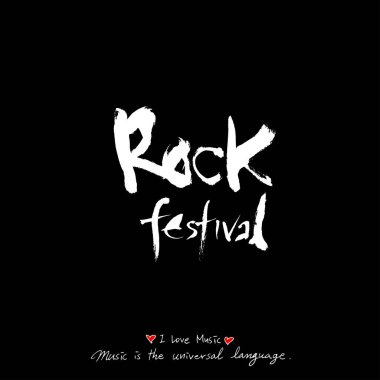 konser poster / yarım yamalak müzik illüstrasyon - vektör