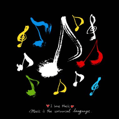 konser poster / yarım yamalak müzik illüstrasyon - vektör