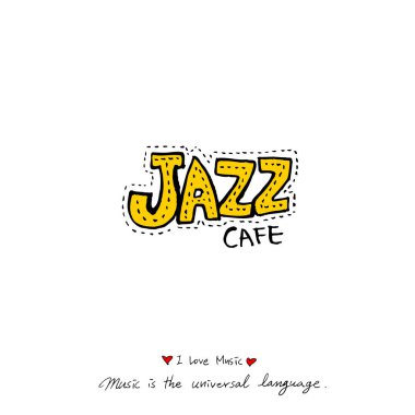 konser poster / yarım yamalak müzik illüstrasyon - vektör