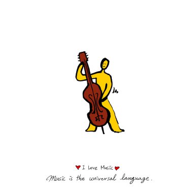 konser poster / yarım yamalak müzik illüstrasyon - vektör