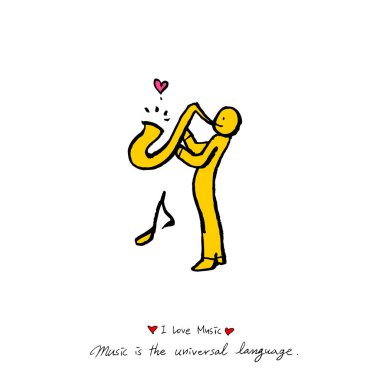 konser poster / yarım yamalak müzik illüstrasyon - vektör