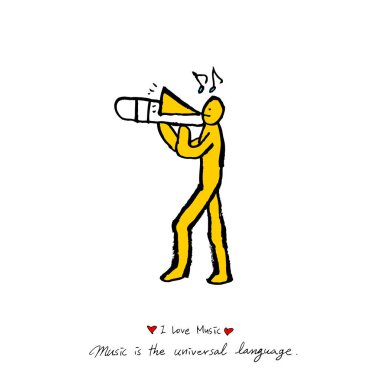 konser poster / yarım yamalak müzik illüstrasyon - vektör