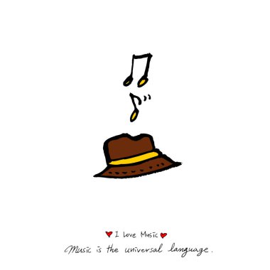 konser poster / yarım yamalak müzik illüstrasyon - vektör