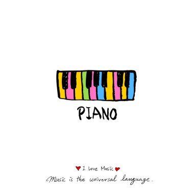 konser poster / yarım yamalak müzik illüstrasyon - vektör