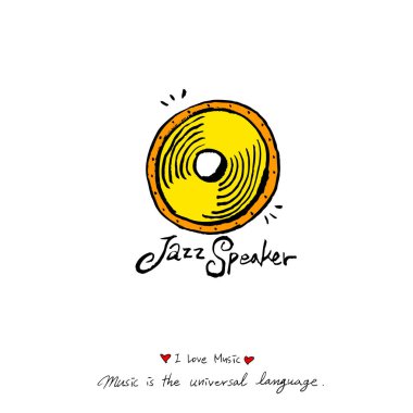 konser poster / yarım yamalak müzik illüstrasyon - vektör