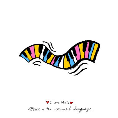 konser poster / yarım yamalak müzik illüstrasyon - vektör