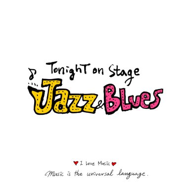 konser poster / yarım yamalak müzik illüstrasyon - vektör