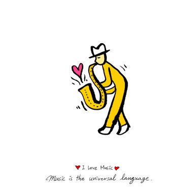 konser poster / yarım yamalak müzik illüstrasyon - vektör