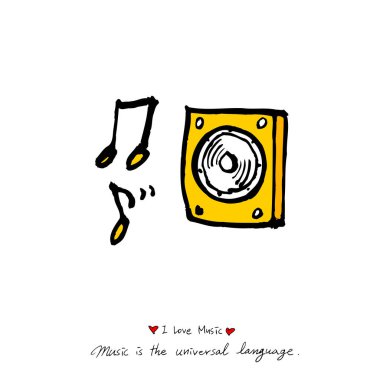 konser poster / yarım yamalak müzik illüstrasyon - vektör