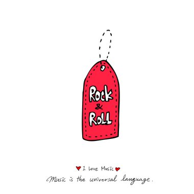 konser poster / yarım yamalak müzik illüstrasyon - vektör