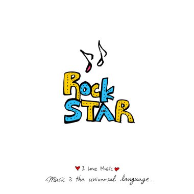 konser poster / yarım yamalak müzik illüstrasyon - vektör