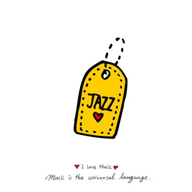 konser poster / yarım yamalak müzik illüstrasyon - vektör