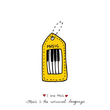 konser poster / yarım yamalak müzik illüstrasyon - vektör