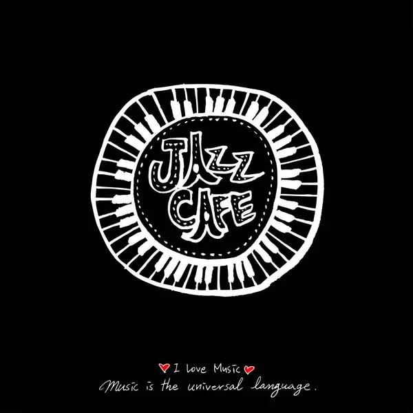 konser poster / yarım yamalak müzik illüstrasyon - vektör