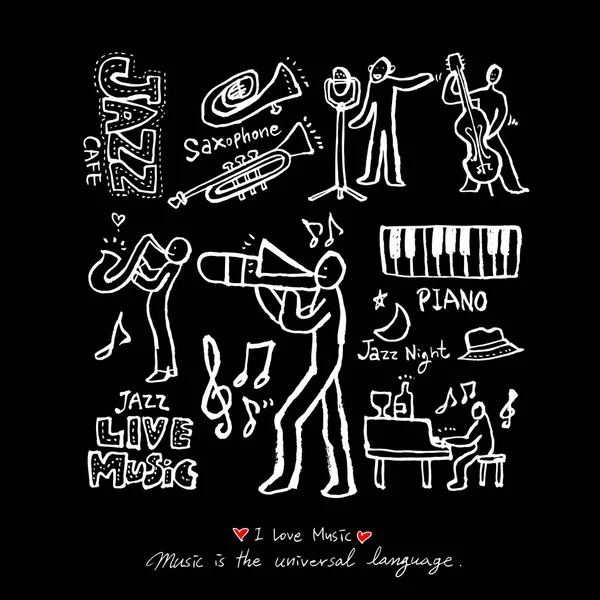 konser poster / yarım yamalak müzik illüstrasyon - vektör