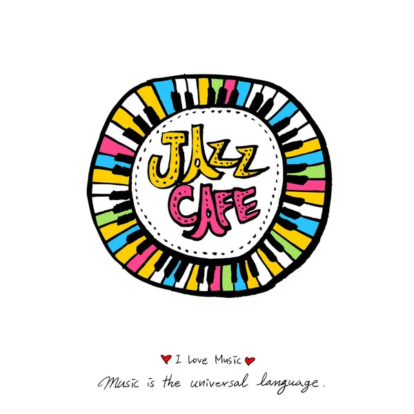 konser poster / yarım yamalak müzik illüstrasyon - vektör