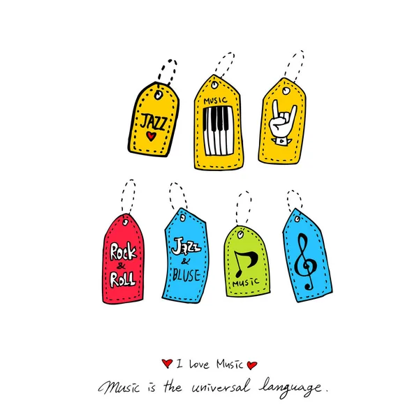 konser poster / yarım yamalak müzik illüstrasyon - vektör