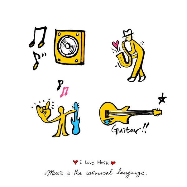 konser poster / yarım yamalak müzik illüstrasyon - vektör