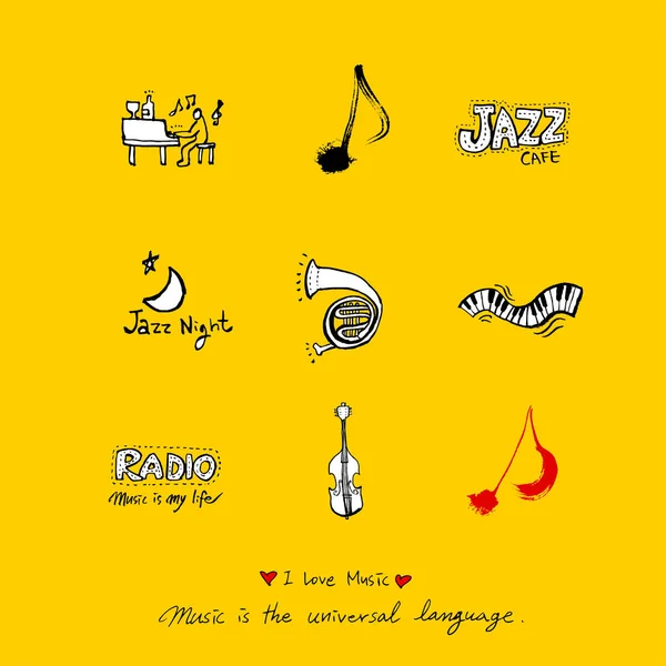 konser poster / yarım yamalak müzik illüstrasyon - vektör