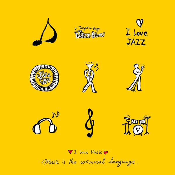 konser poster / yarım yamalak müzik illüstrasyon - vektör