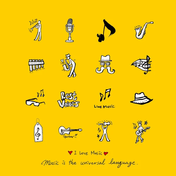 konser poster / yarım yamalak müzik illüstrasyon - vektör