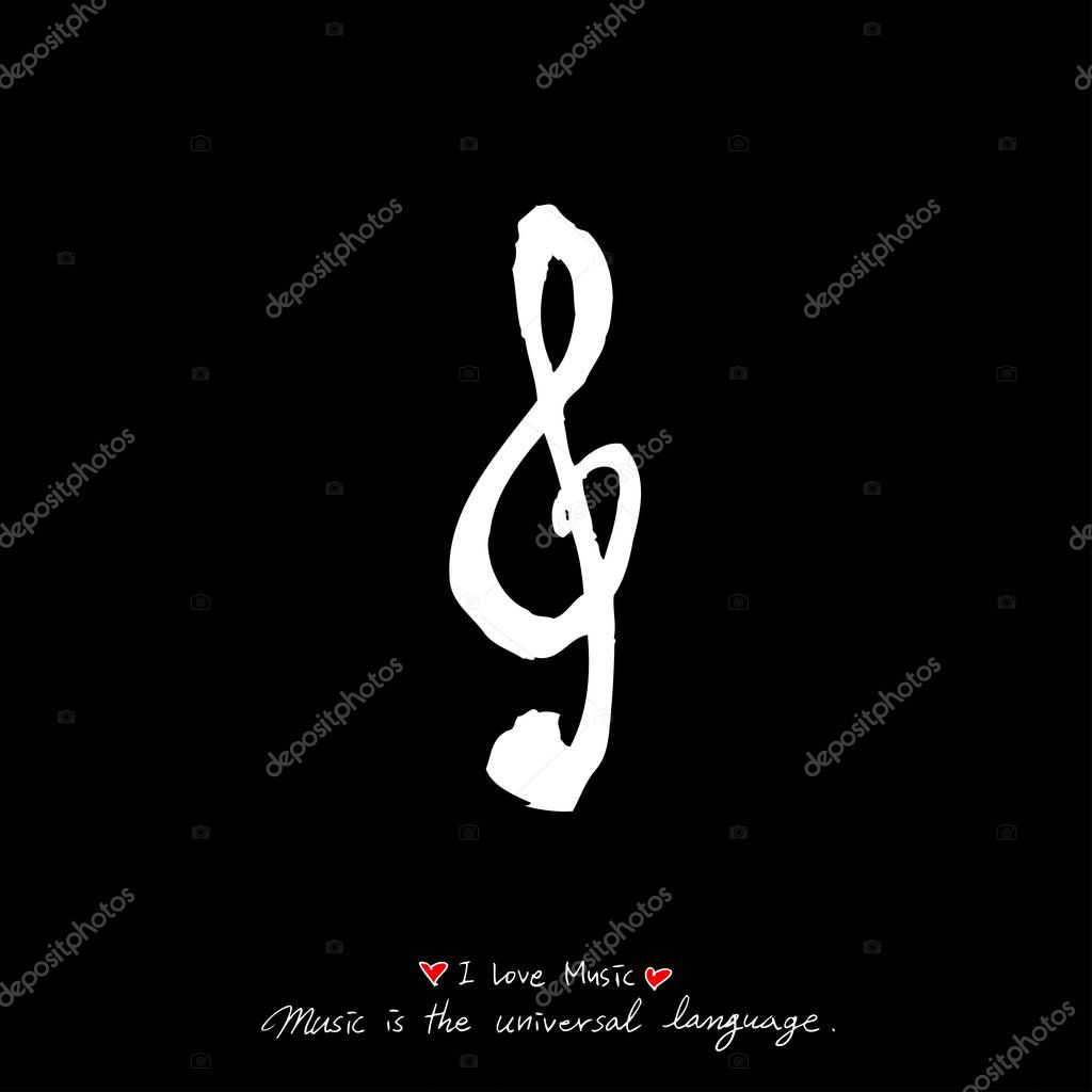 Concert poster / Sketchy music illustration - vector