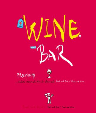 Restoran poster / yarım yamalak gıda menü resimleri - vektör