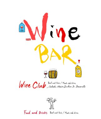 Restoran poster / yarım yamalak gıda menü resimleri - vektör