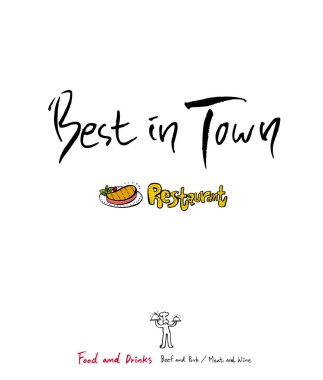 Restoran poster / yarım yamalak gıda menü resimleri - vektör