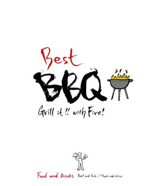 Restoran poster / yarım yamalak gıda menü resimleri - vektör