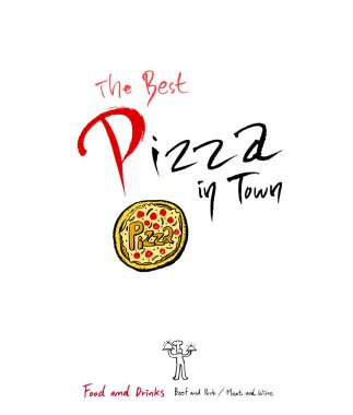 Restoran poster / yarım yamalak gıda menü resimleri - vektör