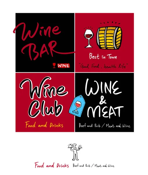 Restoran poster / yarım yamalak gıda menü resimleri - vektör