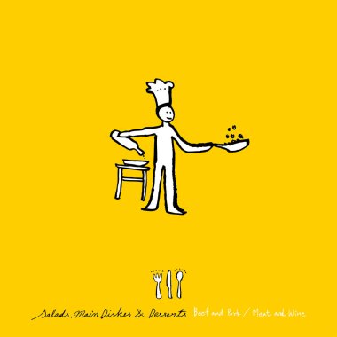 Restoran poster / yarım yamalak gıda menü resimleri - vektör