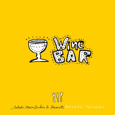 Restoran poster / yarım yamalak gıda menü resimleri - vektör