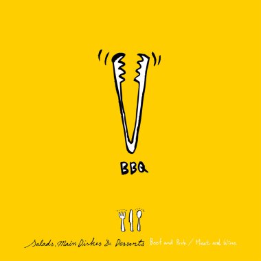 Restoran poster / yarım yamalak gıda menü resimleri - vektör