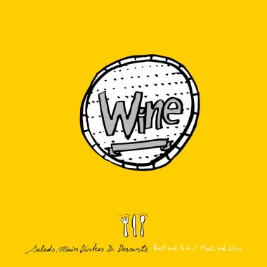 Restoran poster / yarım yamalak gıda menü resimleri - vektör