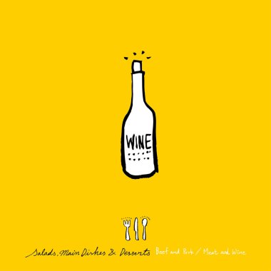 Restoran poster / yarım yamalak gıda menü resimleri - vektör