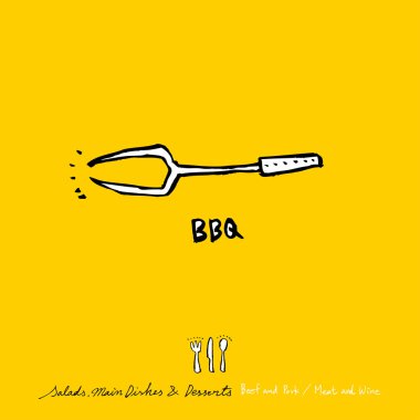 Restoran poster / yarım yamalak gıda menü resimleri - vektör