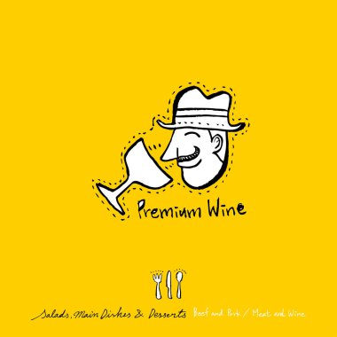 Restoran poster / yarım yamalak gıda menü resimleri - vektör